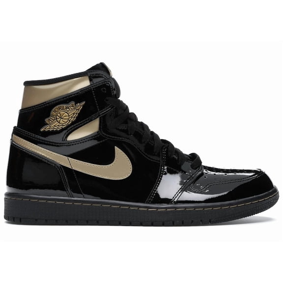 Jordan Men's 1 Retro High Black Metallic Gold (2020) Basketball Shoes, from StockX