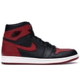 thumbnail image 1 of Jordan Men's 1 Retro High Bred Banned (2016) Basketball Shoes, from StockX, 1 of 5