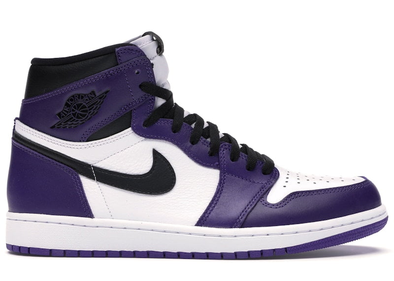 Jordan Men's Retro High Court Purple White Basketball Shoes