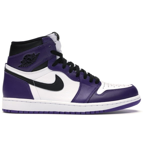 Jordan Men's 1 Retro High Court Purple White Basketball Shoes, from StockX
