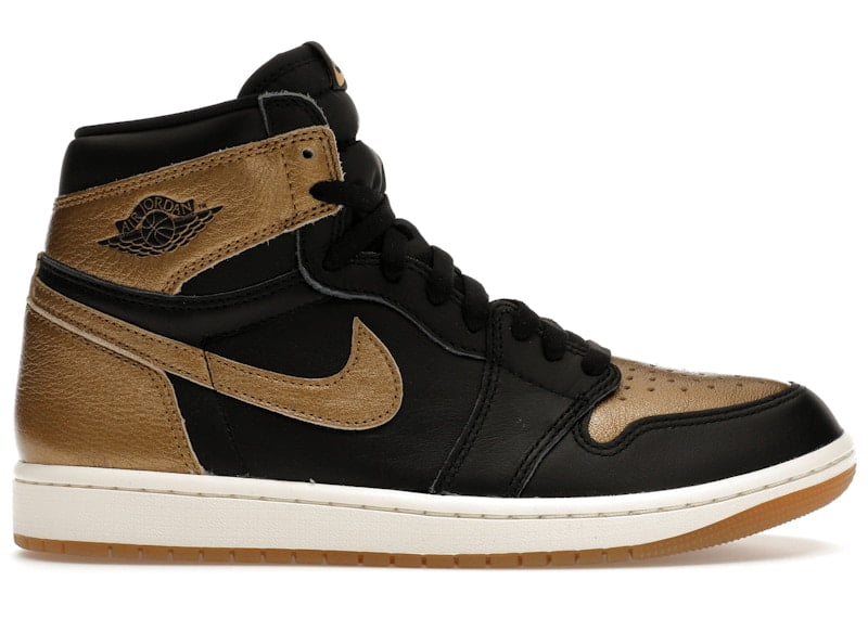 Jordan Men's 1 Retro High OG Black Metallic Gold, from StockX