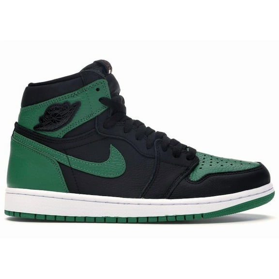 Jordan Men's 1 Retro High Pine Green Black Basketball Shoes, from StockX