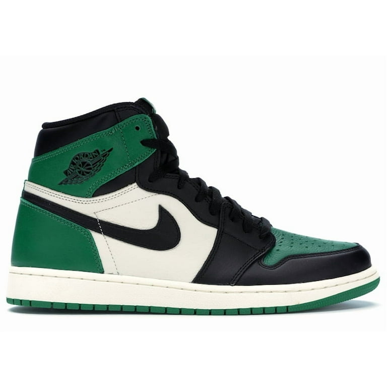 シューズ(男性用) Nike Air Jordan 1 Retro Black/Pine Green Jordan Men's 1 Retro High Pine Green Basketball Shoes, from StockX