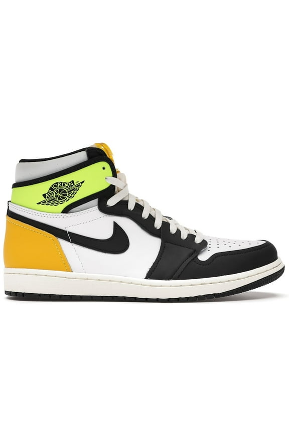Men's 1 Retro High White Black Volt University Gold Basketball Shoes, from StockX