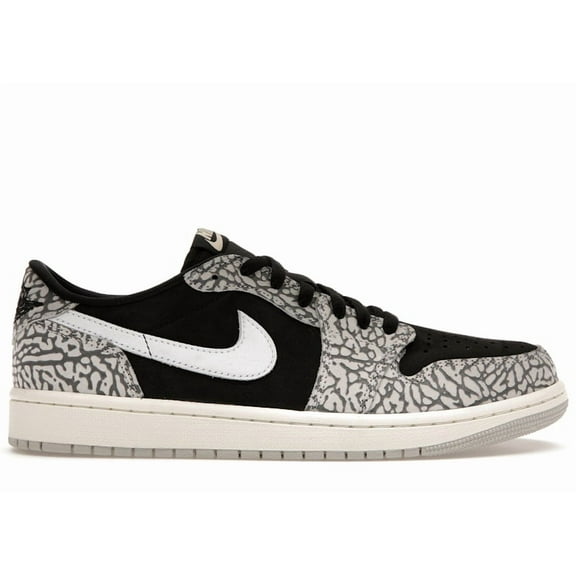 Jordan Men's 1 Retro Low OG Black Cement Basketball Shoes, from StockX