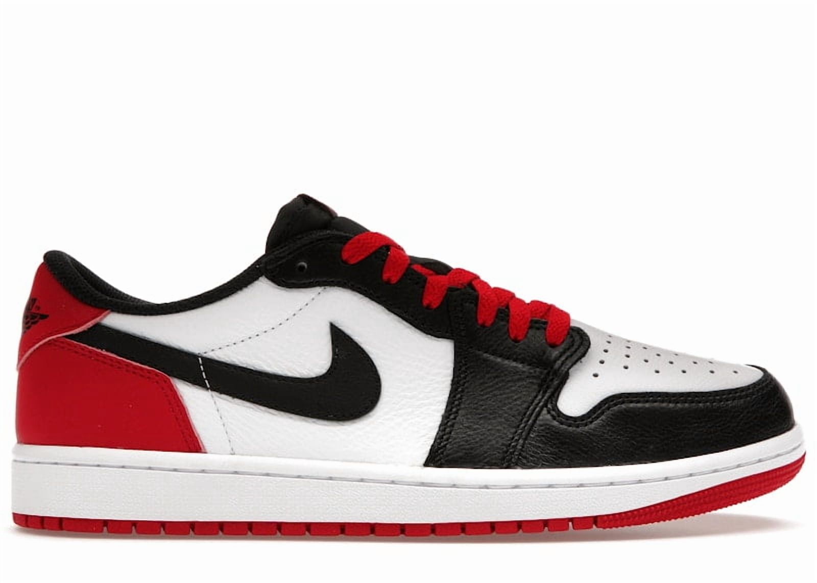 靴 Nike Air Jordan 1 Low OG Black Toe 23.5 Jordan Men's 1 Retro Low OG Black Toe (2023) Basketball Shoes