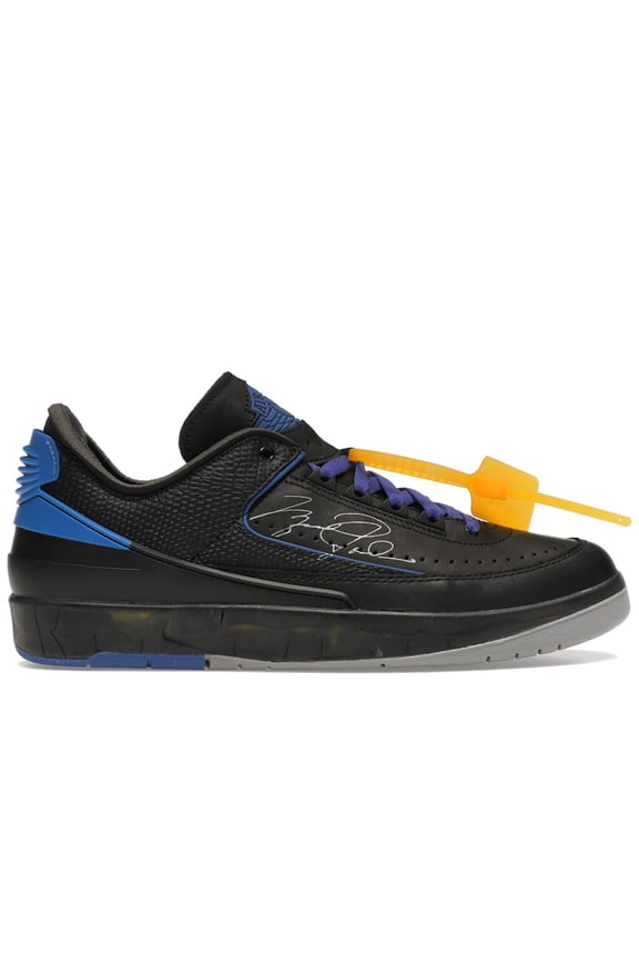Men's 2 Retro Low SP Off-White Black Blue Basketball Shoes, from StockX
