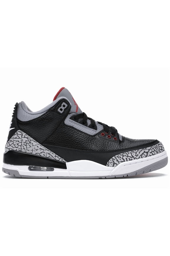 Men's 3 Retro Black Cement (2018) Basketball Shoes, from StockX