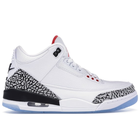 Jordan Men's 3 Retro Free Throw Line White Cement Shoes, from StockX