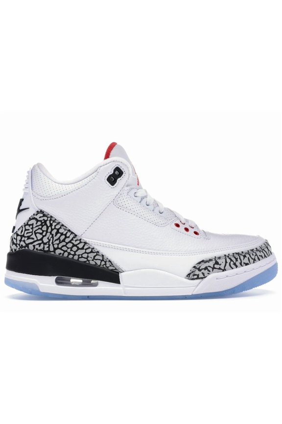 Men's 3 Retro Free Throw Line White Cement Shoes, from StockX