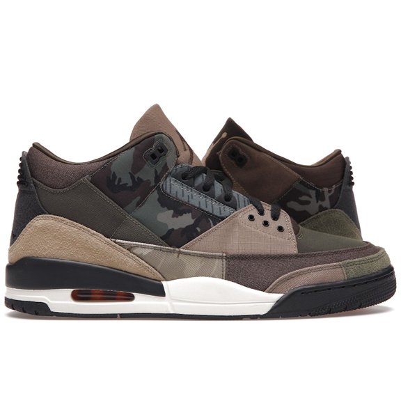 Jordan Men's 3 Retro Patchwork Camo Basketball Shoes, from StockX