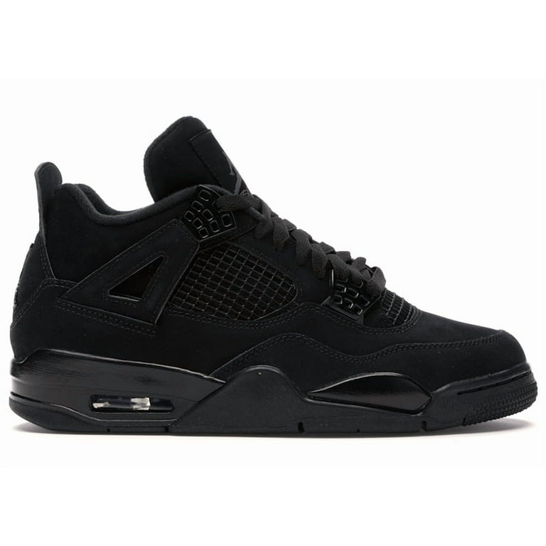 靴 Air Jordan 4 Retro BLACK/BLACK Jordan Men's 4 Retro Black Cat (2020) Basketball Shoes, from