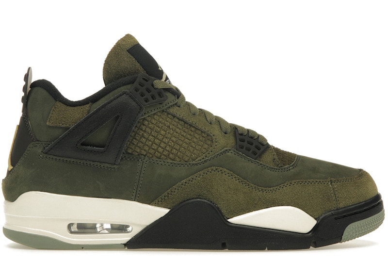 Men's 4 Retro SE Craft Medium Olive Basketball Shoes, from StockX