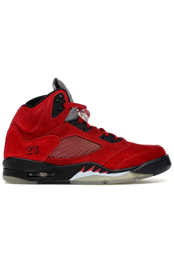Men's 5 Retro DMP Raging Bull Red Suede Shoes, from StockX