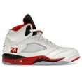thumbnail image 1 of Jordan Men's 5 Retro Fire Red Black Tongue (2025) Shoes, from StockX, 1 of 5