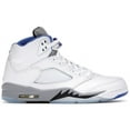 thumbnail image 1 of Jordan Men's 5 Retro White Stealth (2021) Basketball Shoes, from StockX, 1 of 5