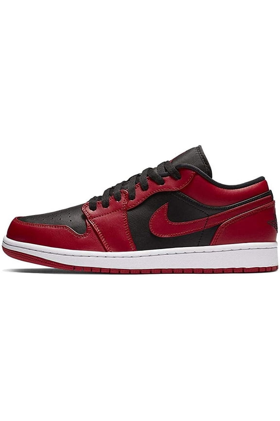 Air Jordan 1 Low Mens Shoes Size 10.5, Color: Gym Red/Black/White