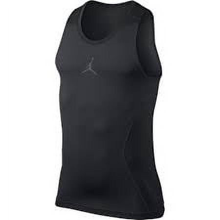 Jordan Men's Dri-Fit Nike Compression Tank Top 642349 010 (Black/Cool Grey,  Large) 