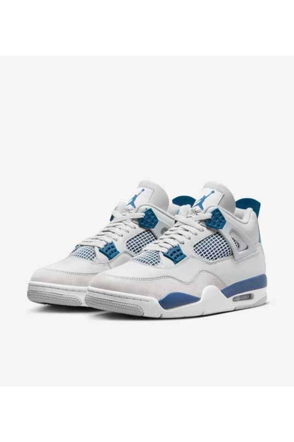 Men’s Jordan 4 Retro Mid-Top Sneakers, Military Blue, Size 13