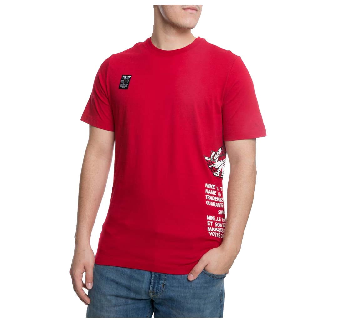 Jordan Men's Brand Graphics T-Shirt, Small, Gym Red
