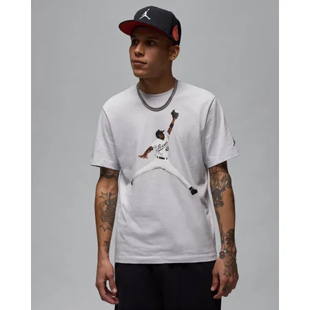 Jordan Men's Pure Platinum Flight MVP Short Sleeve T-Shirt, M