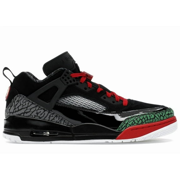 Jordan Men's Spizike Low Black Classic Green White Varsity Red Shoes, from StockX