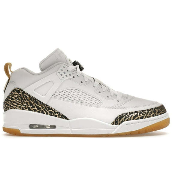 Jordan Men's Spizike Low White Metallic Gold Basketball Shoes, from StockX