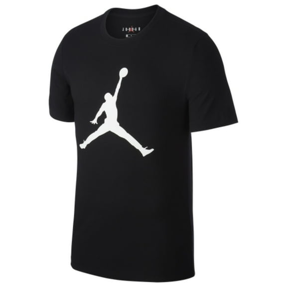 Jordan Men's T-Shirt Short Sleeve Jumpman Active Crew Athletic Basketball Tee, Black, L