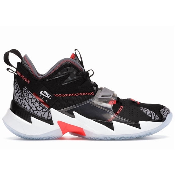 Jordan Men's Why Not Zer0.3 Black Cement Basketball Shoes, from StockX