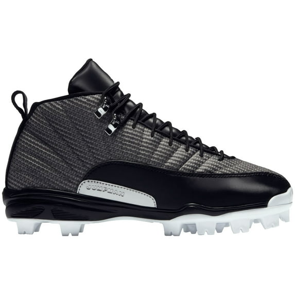 Jordan Men's XII Retro MCS Baseball Cleats (Black/White, 9.0)