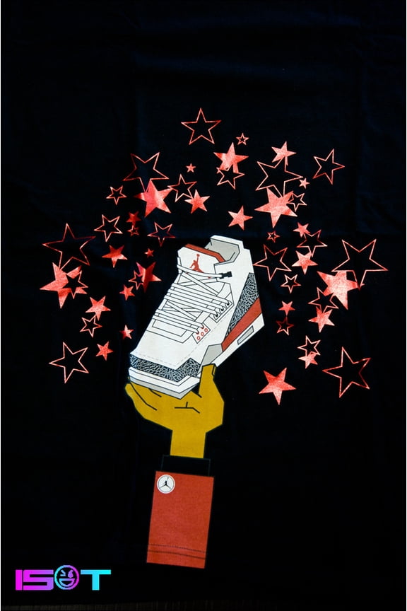 Mens 3Rd Times A Charm Tee,Black/Red,L