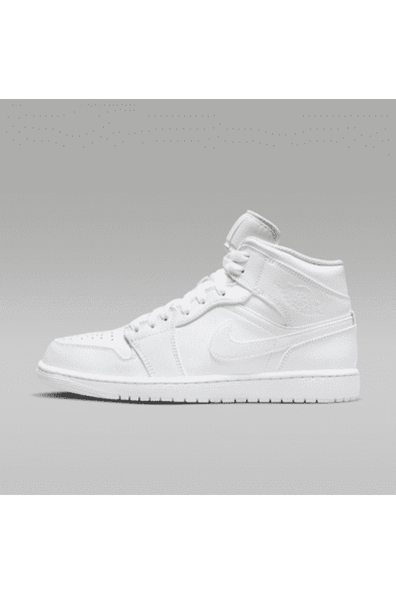 Jordan Mens Air 1 Mid 554724 136 Triple White - Size 14