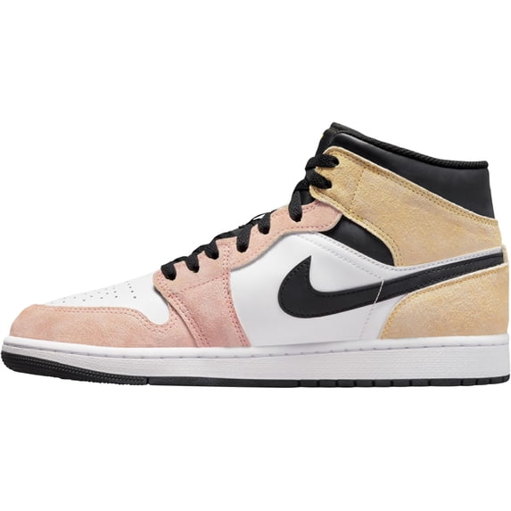 Jordan Mens Air Jordan 1 Mid SE Flight Club Sneakers,Magic Ember/Sundial,12