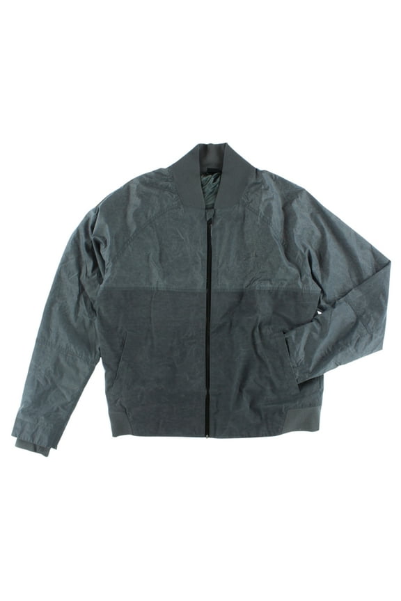 Mens Bomber Jacket Charcoal S, Color: Charcoal