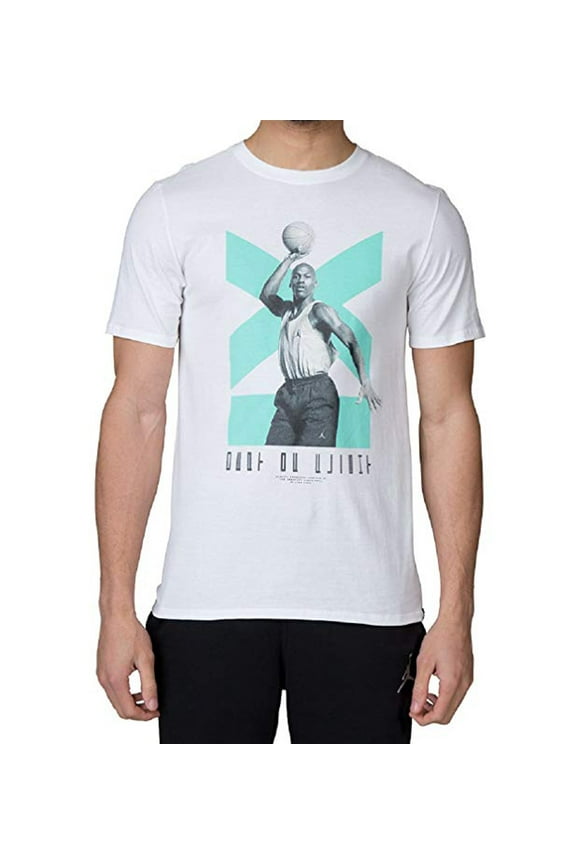 Mens Jsw Aj11 Low 3 Graphics T Shirt,White/Emerald Rise,XXX-Large