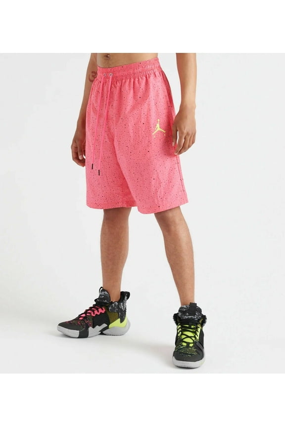 Mens Jumpman Cement Poolside Shorts Size Small Color Hyper Pink/Cyber