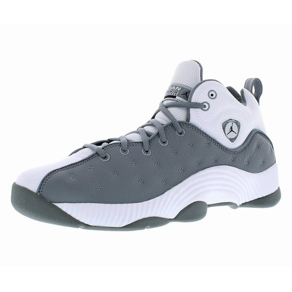 Jordan Mens Jumpman Team II Shoes,White/Cool Grey/Black,10.5