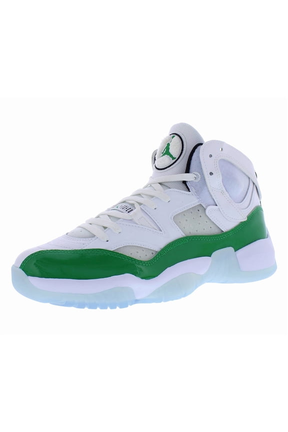Jordan Mens Jumpman Two Trey Shoes,White/Black/Lucky Green,10.5