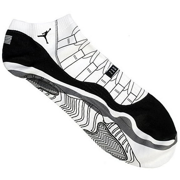 Jordan Mens Printed Bootie Design Ankle Socks