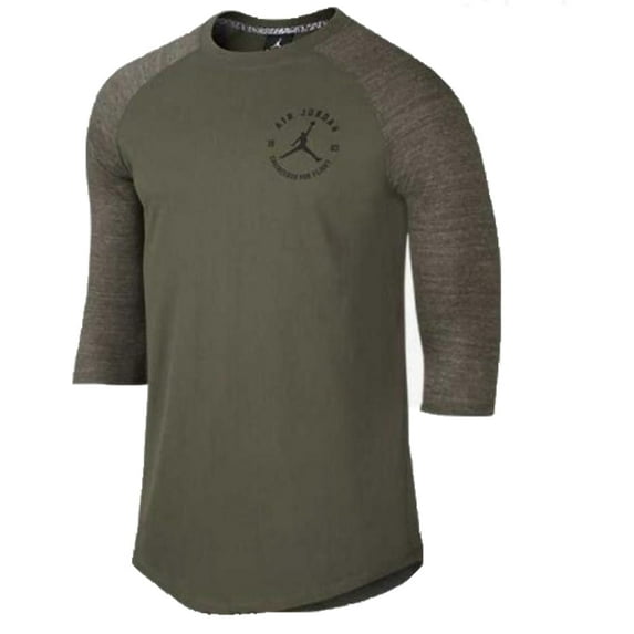 Jordan Mens Three Quarter Raglan Sleeves T-Shirt;S
