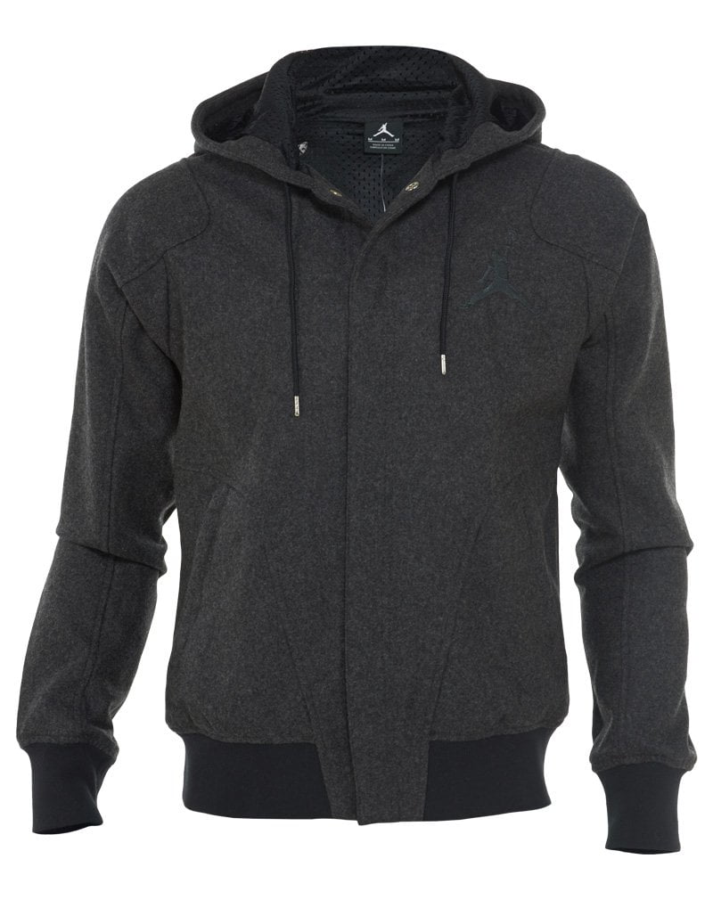 Jordan Mens Varsity Hoodie Dark Grey Black S Walmart
