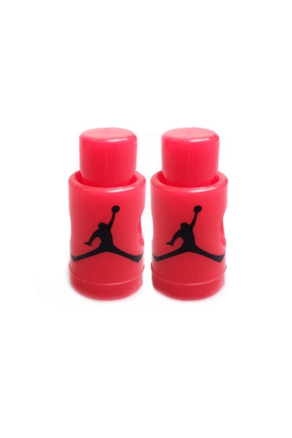 Nike Logo Air Jordan VI Lace Locks Infrared Base Black Jumpman- Laces Shoelace Locks Rope Buckle Metal Spring Buckles Lanyard