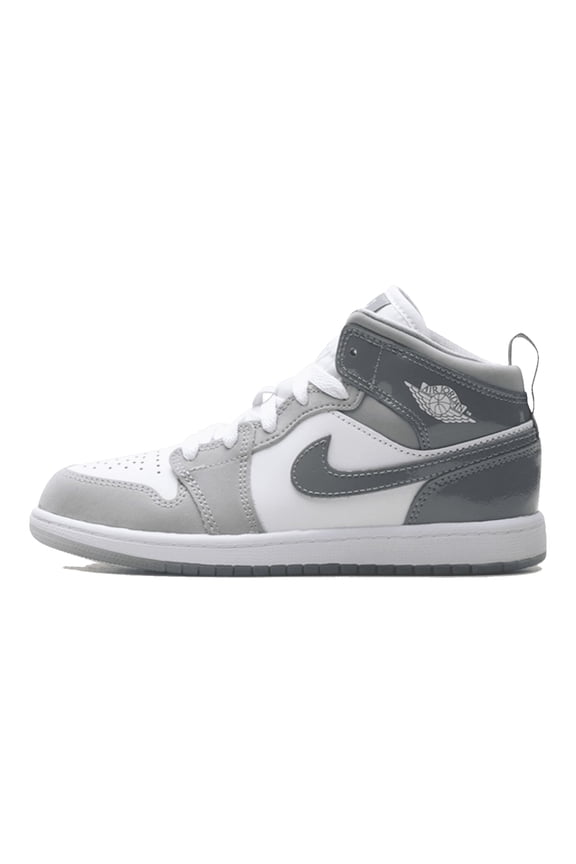PRE SCHOOL Air Jordan 1 Mid SE PS "White Medium Grey Cool Grey" HF3194 100 HF3194 100 from Stadium Goods