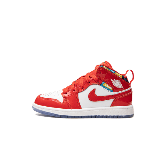 Jordan PRE SCHOOL Jordan 1 Mid SE PS "Barcelona Sweater" DC7249 600 from Stadium Goods