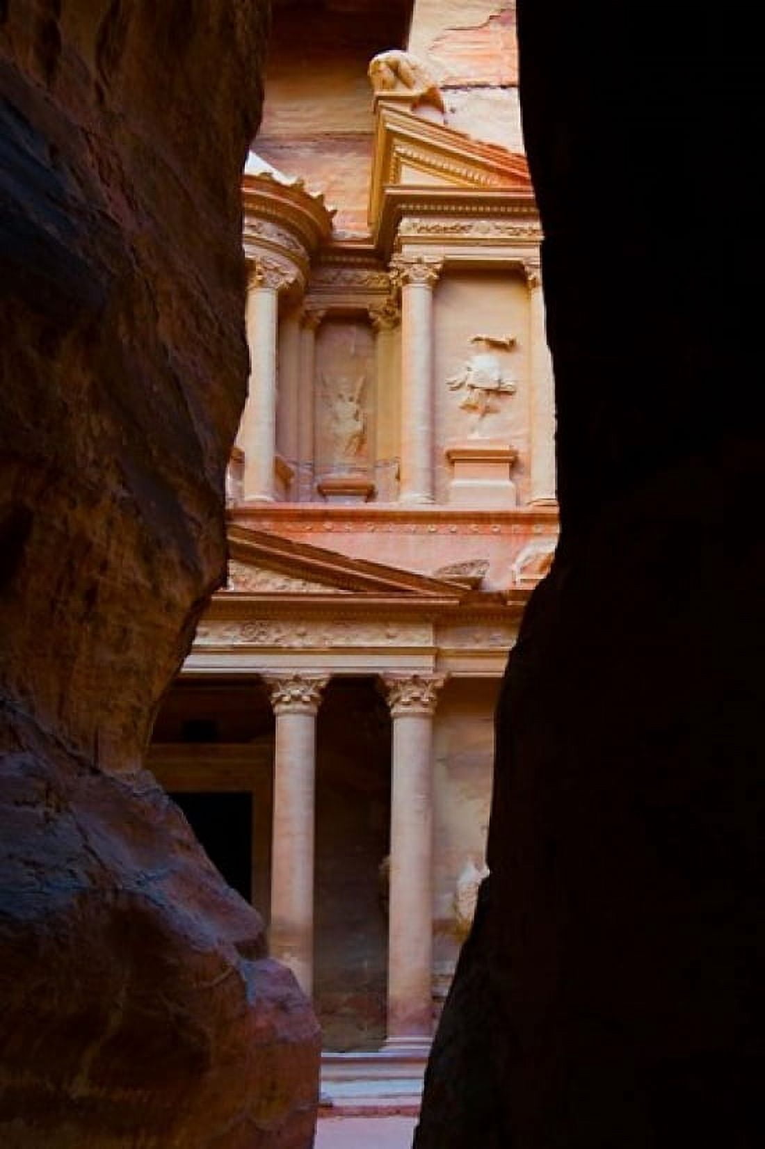 Jordan Petra Treasury (Al-Khazneh) Siq tomb Canvas Art - Aldo Pavan DanitaDelimont (15 x 22)