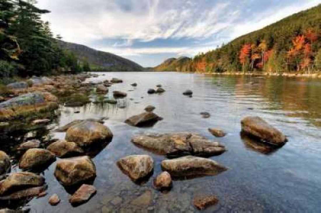 Jordan Pond Canvas Art - Larry Malvin (24 x 36)