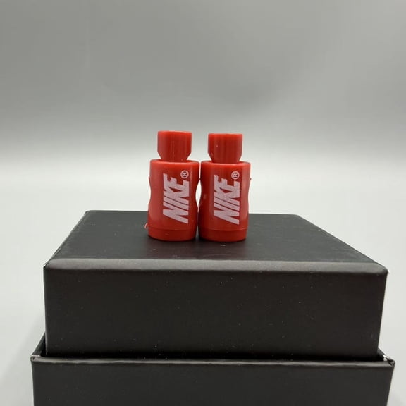 Jordan Red Base White Wording Shoe VI V Lace Lock Replacement - Laces Shoelace Locks Rope Buckle Metal Spring Buckles Lanyard