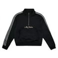 thumbnail image 1 of Jordan Remastered Half Zip Jacket Mens Active Hoodies Size M, Color: Black, 1 of 3