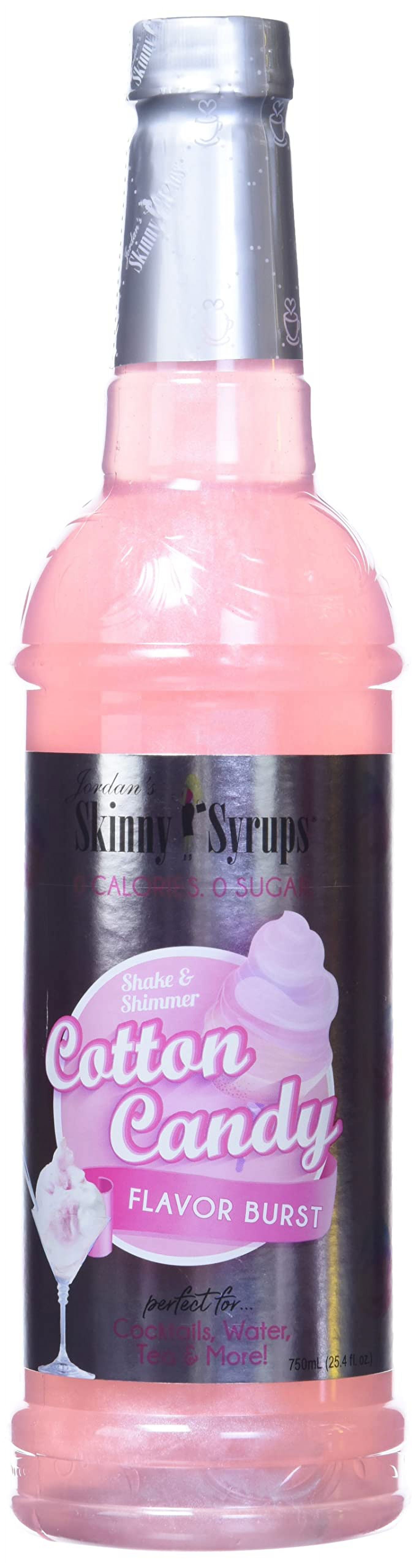 Jordan,S Skinny Syrups Sugar Free Flavor Infusion Syrup Cotton Candy 0 Calories 0 Sugar 0