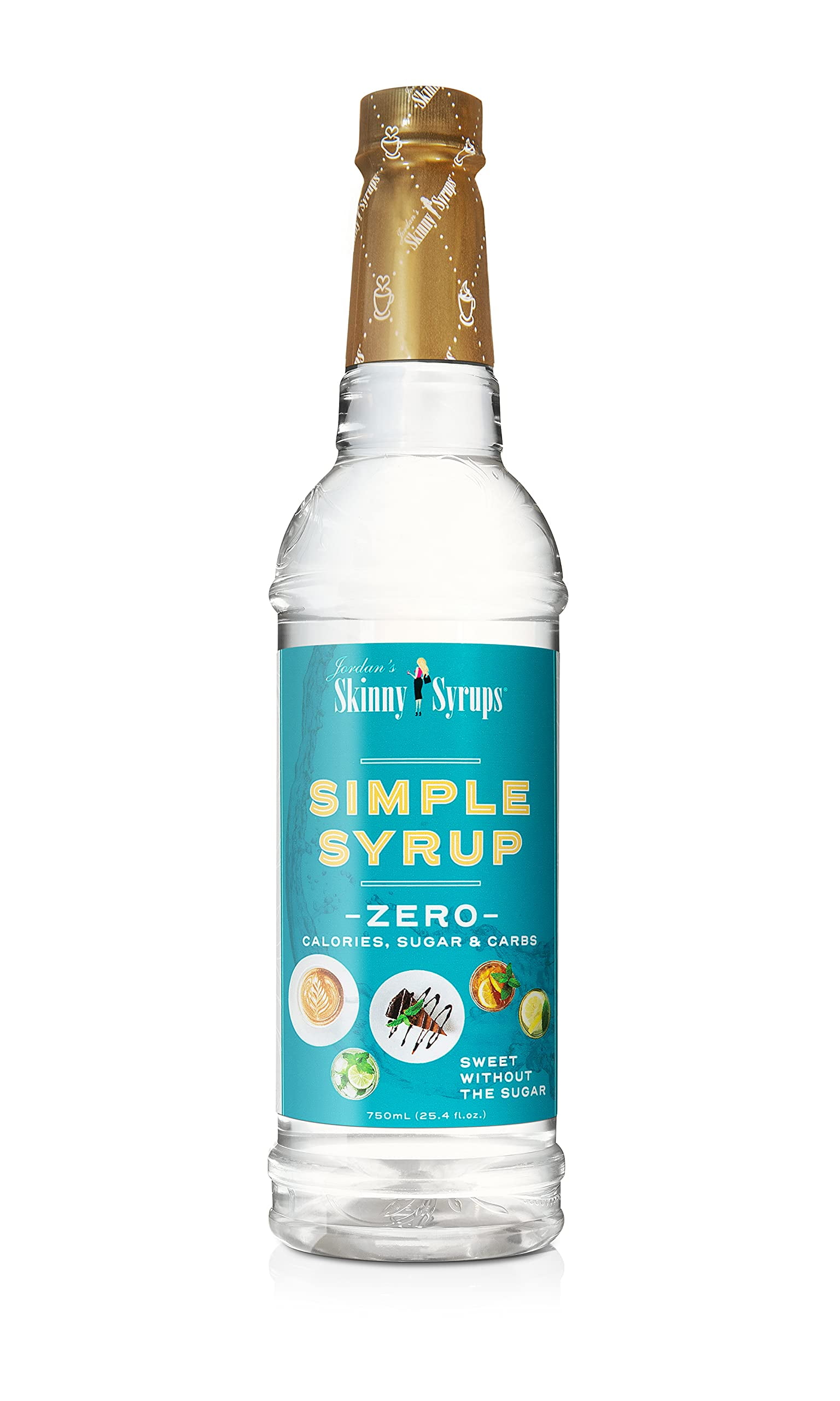 Jordan,S Skinny Syrups Sugar Free Simple Syrup 0 Calories 0 Sugar 0